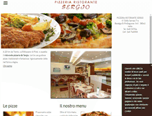 Tablet Screenshot of pizzeriaristorantesergio.com